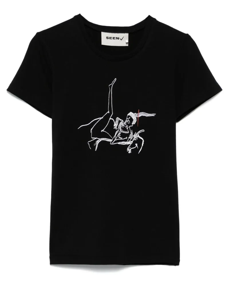 Seen Users x Ilfoveanu Soft Love T-Shirt - Schwarz Schwarz