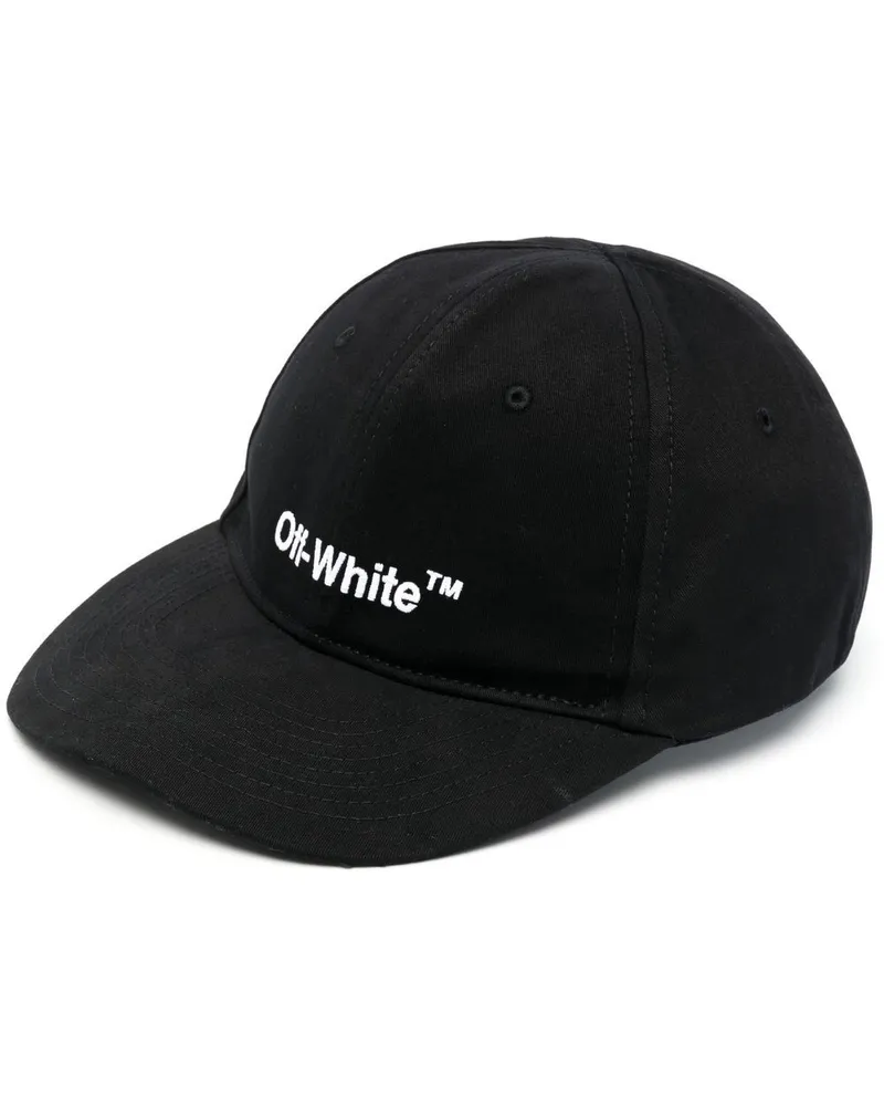 OFF-WHITE Helvetica Baseballkappe Schwarz