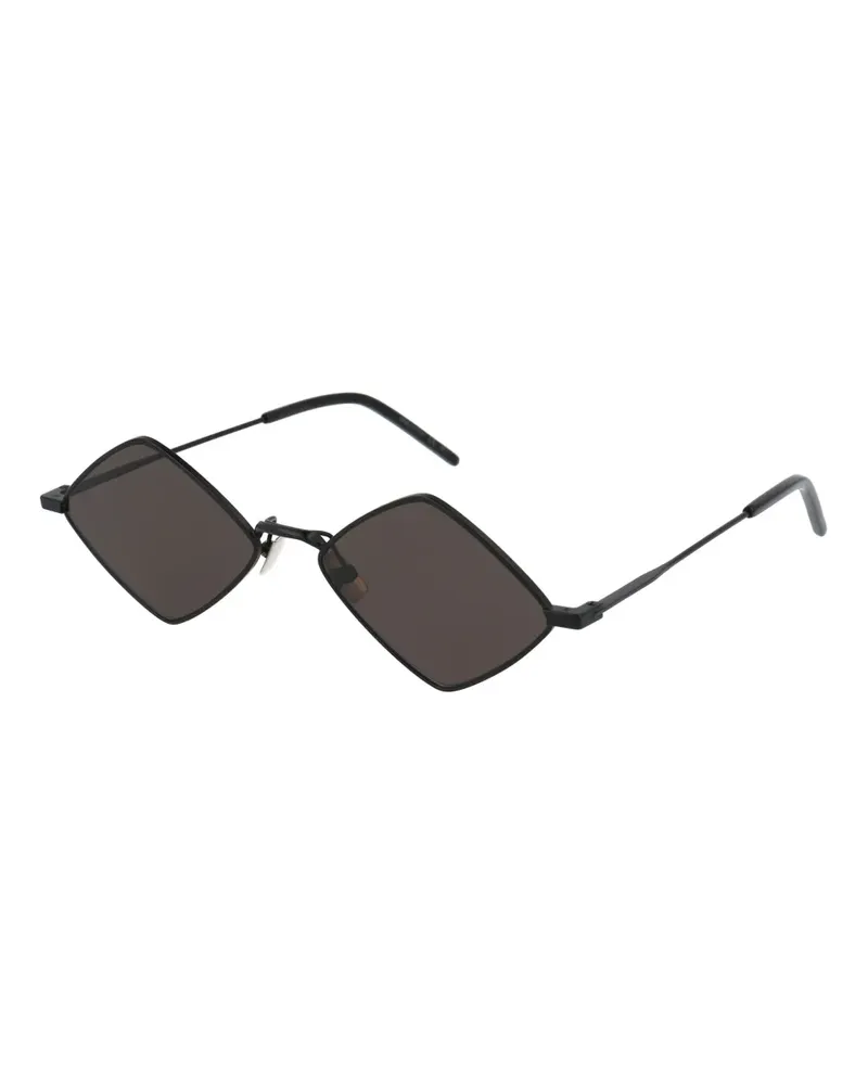 Saint Laurent Sonnenbrille mit geometrischem Gestell - Schwarz Schwarz