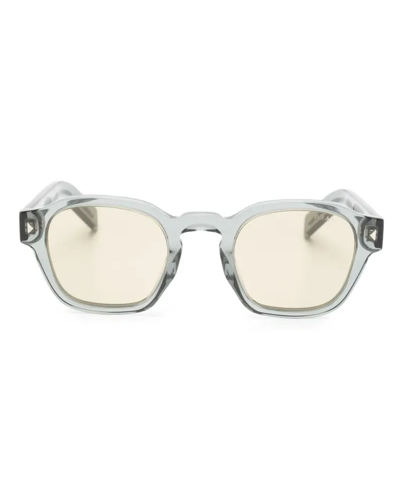 Prada Sonnenbrille mit Logo-Print - Grau Grau