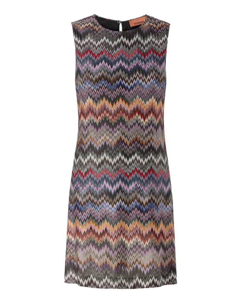 Missoni chevron pattern mini dress - Braun Braun