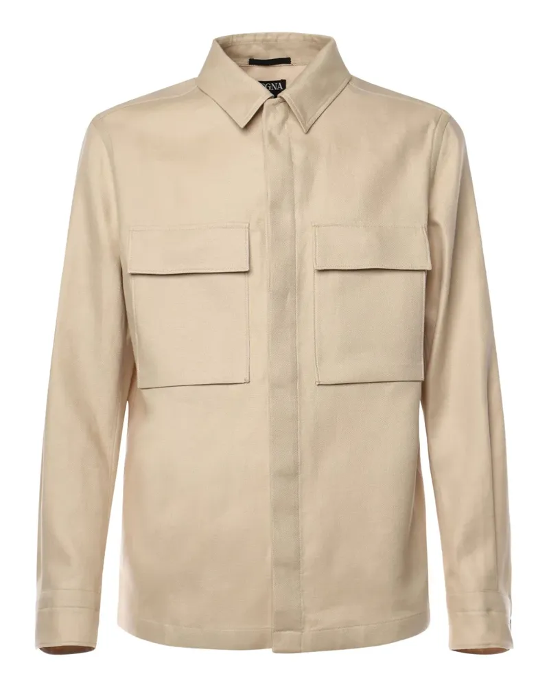 Ermenegildo Zegna Oasi Lino Hemdjacke - Nude Nude