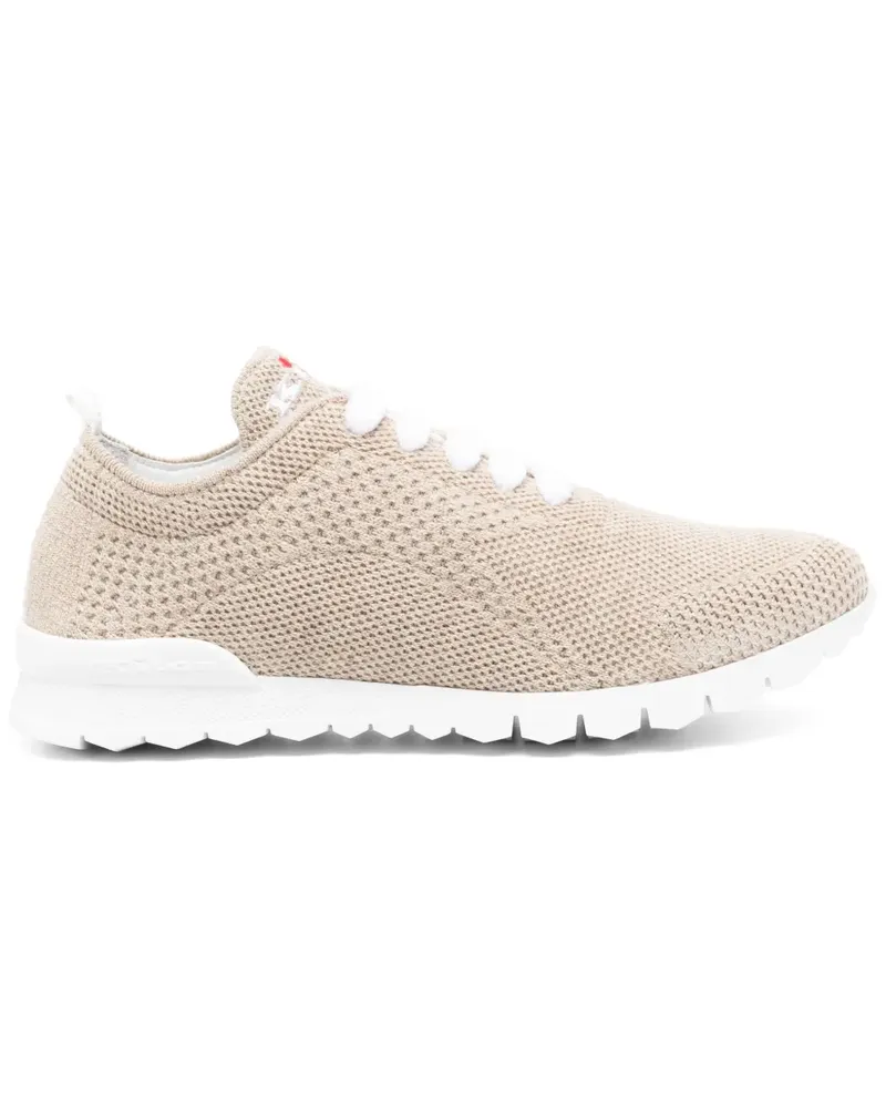 Kiton Sneakers in Strickoptik - Braun Braun