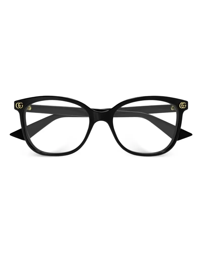 Gucci Brille mit eckigem Gestell - Schwarz Schwarz