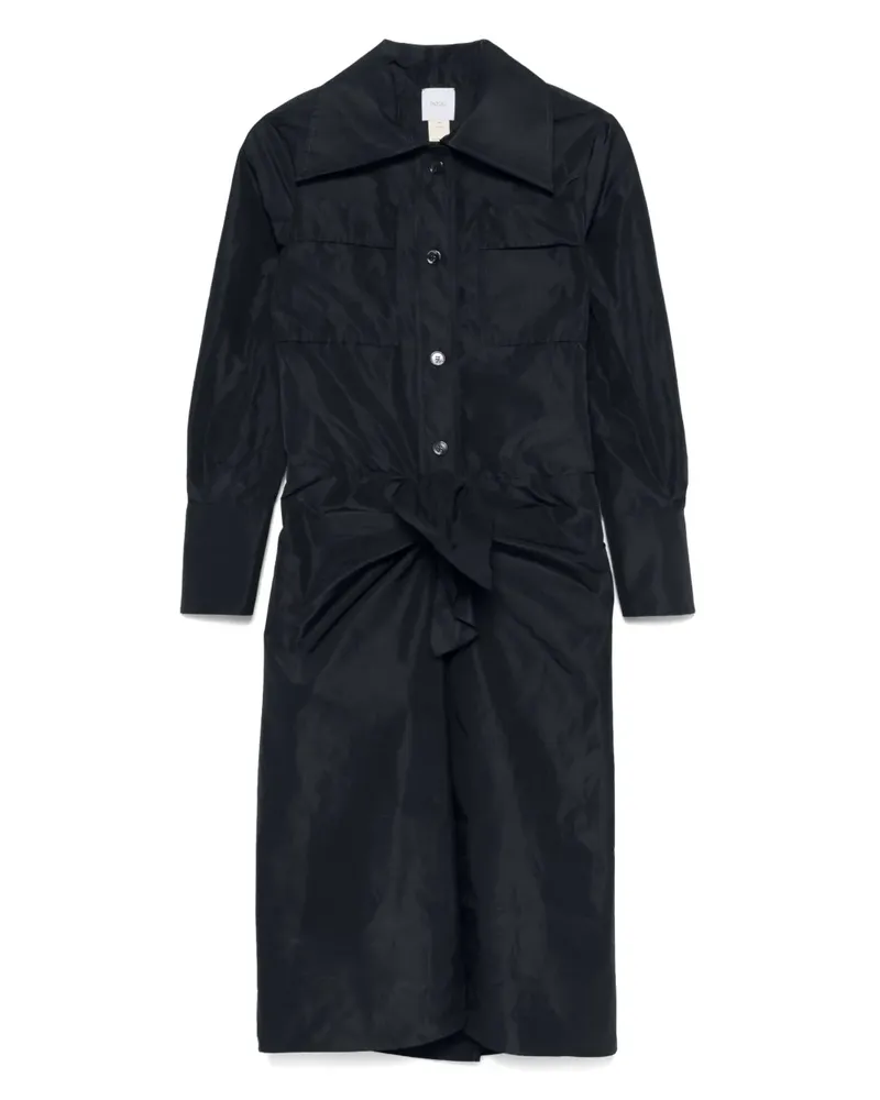 Patou Kleid mit Knotendetail - Schwarz Schwarz