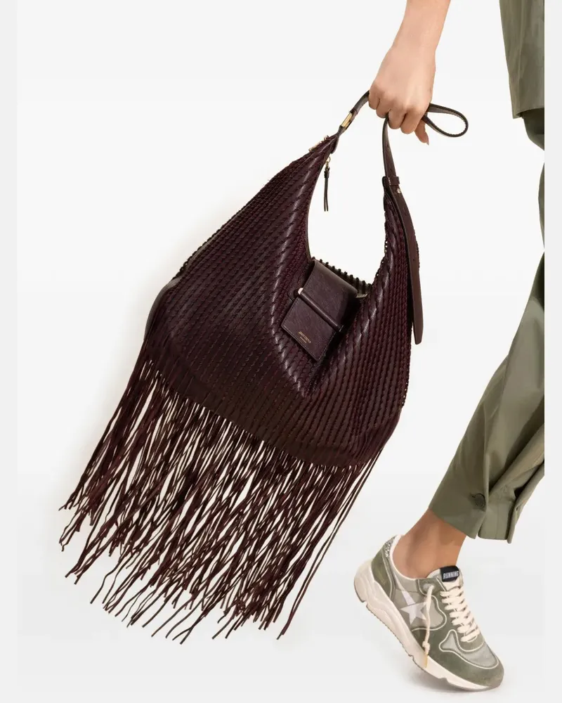 Jimmy Choo Tote Bag mit Fransen - Rot Rot