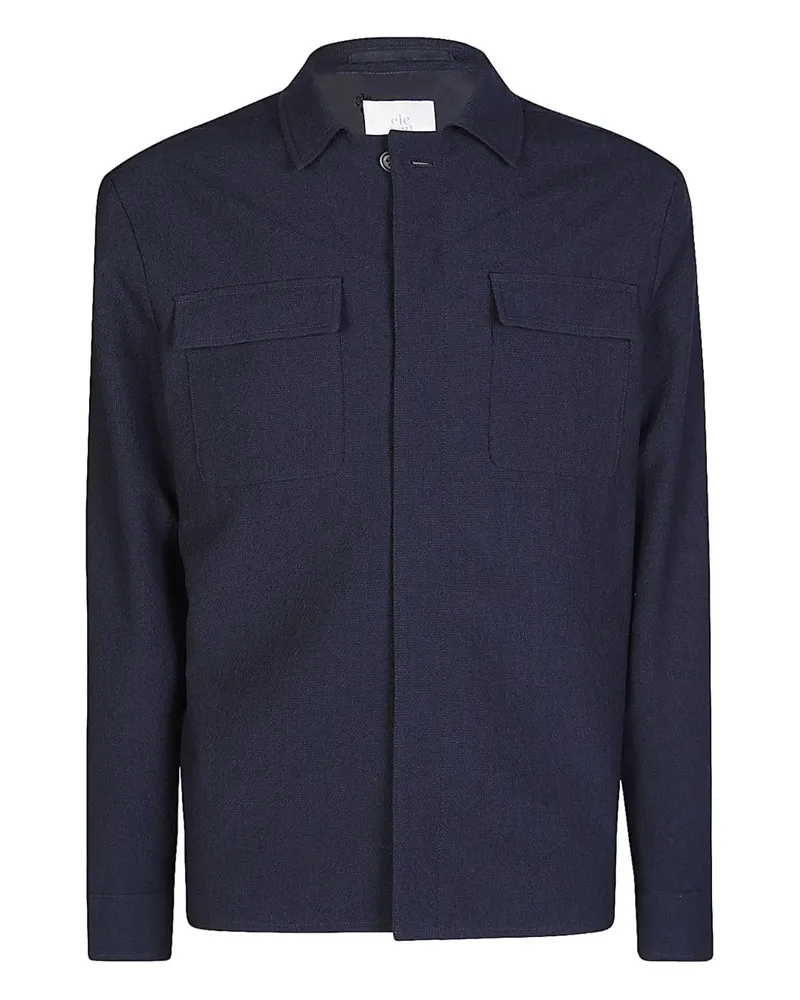 Eleventy double-pocket shacket - Blau Blau