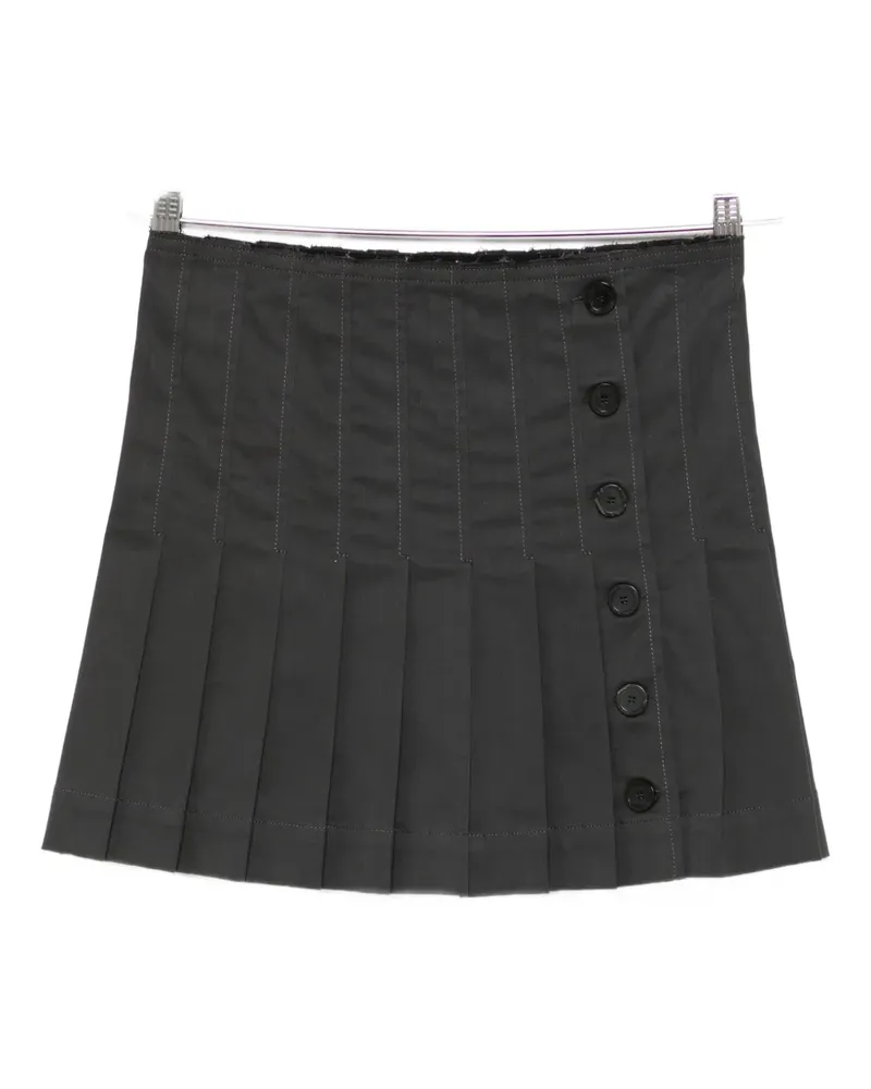Semicouture Rock mit Falten - Grau Grau