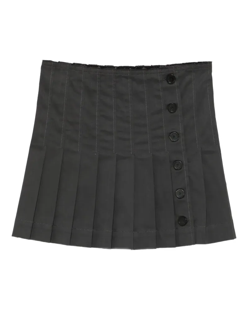 Semicouture Rock mit Falten - Grau Grau