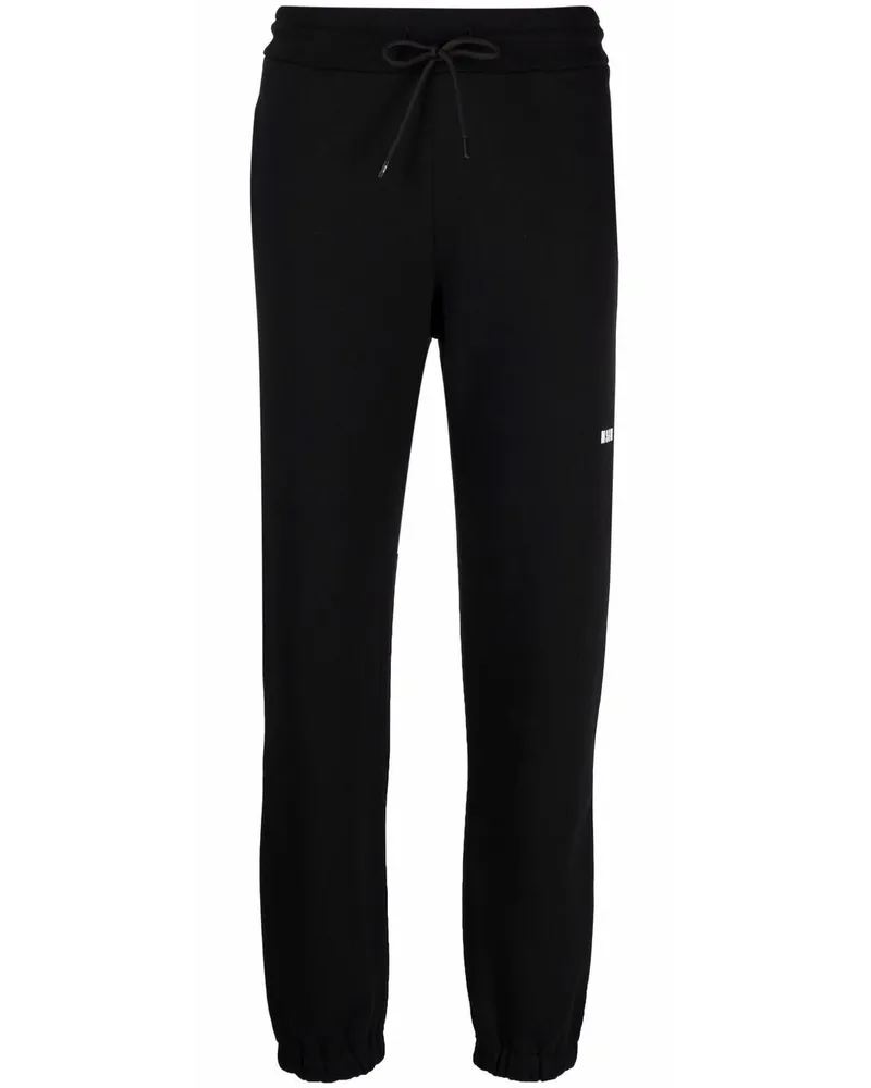 MSGM Jogginghose mit Logo - Schwarz Schwarz