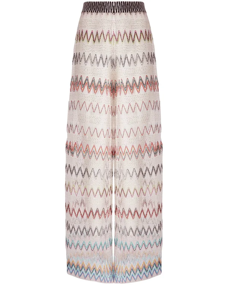 Missoni Hose mit Zickzackmuster - Nude Nude