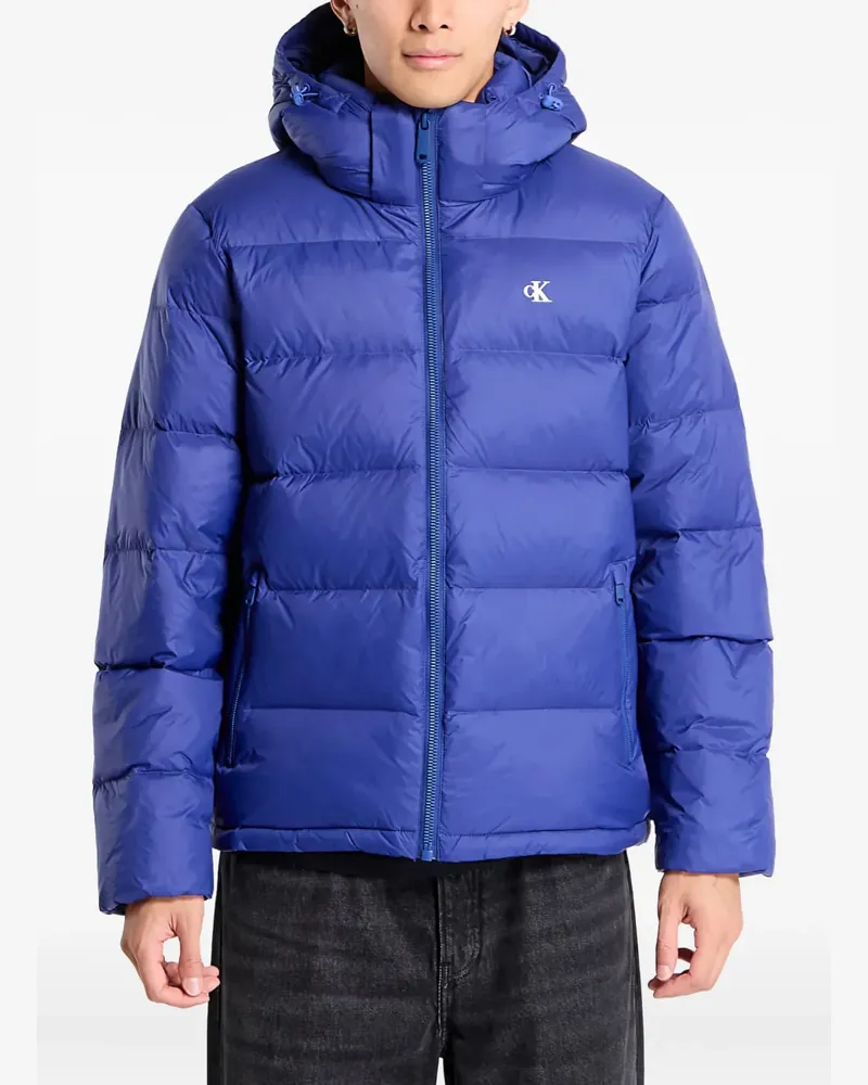 Calvin Klein hooded zip-up jacket - Blau Blau
