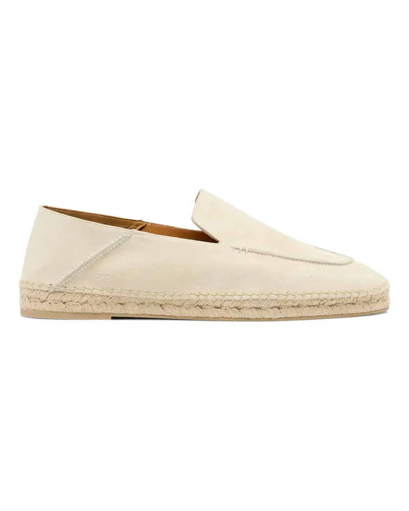 Tom Ford stitched-detail espadrille - Nude Nude