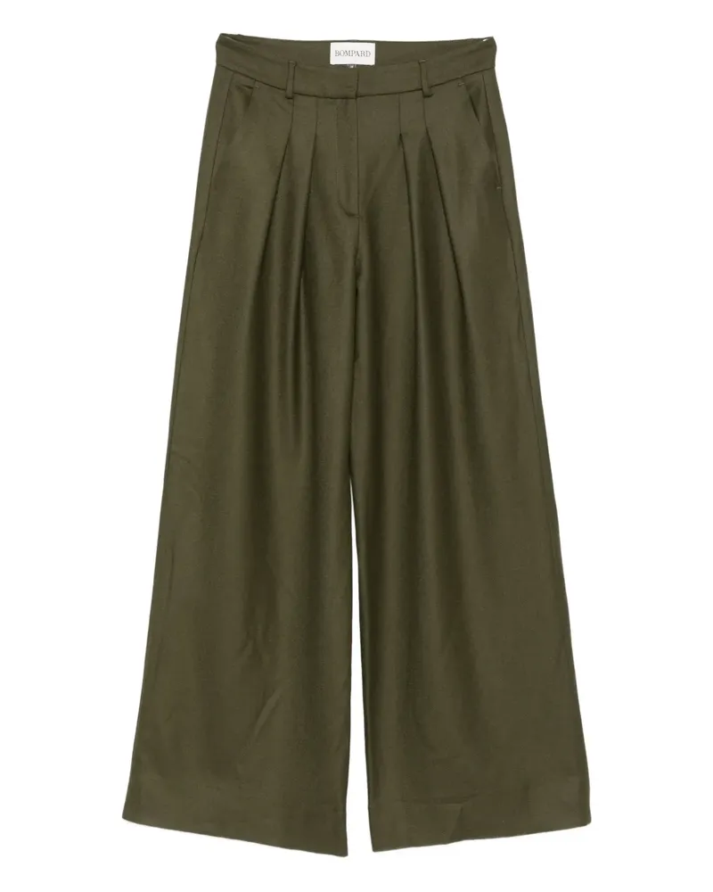 Eric Bompard Bundfaltenhose mit Gürtel - Grün Grün