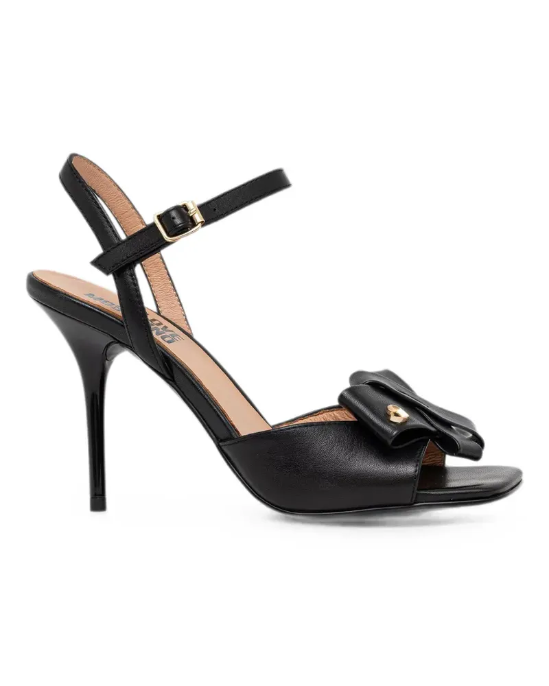 Moschino bow-detail buckle-fastening sandals - Schwarz Schwarz