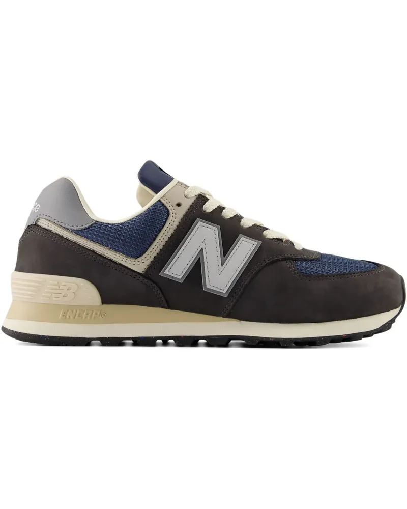 New Balance 574 logo-patch sneakers - Braun Braun