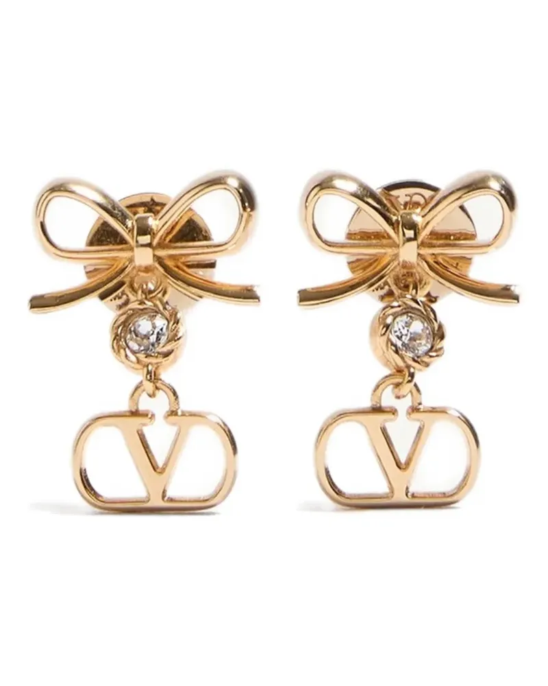 Valentino Garavani VLogo Signature Ohrringe aus Metall und Swarovski® Kristallen - Gold Gold