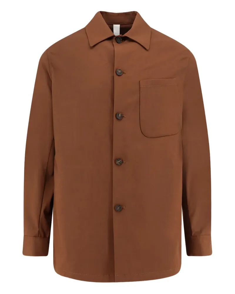 Hevò Hemd mit Brusttasche - Braun Braun