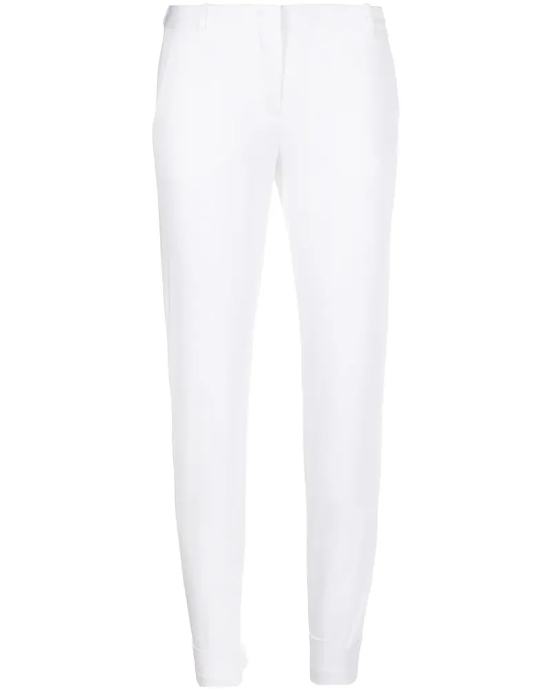 Fabiana Filippi Schmale Cropped-Hose - Weiß Weiß