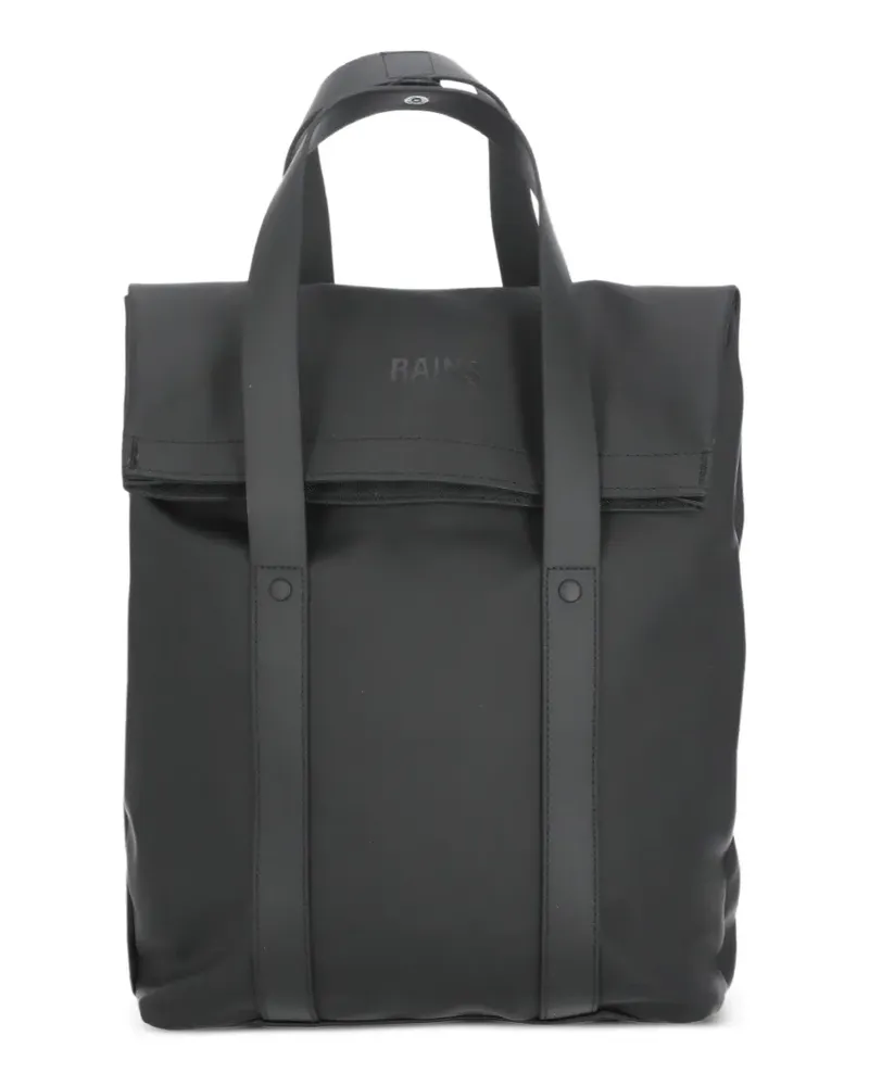 RAINS mini 2 Way top-handle backpack - Schwarz Schwarz