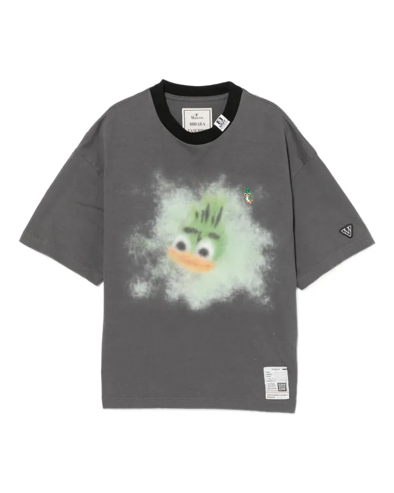 MIHARAYASUHIRO T-Shirt mit grafischem Print - Grau Grau