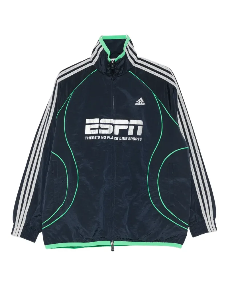 adidas three stripes graphic jacket - Blau Blau
