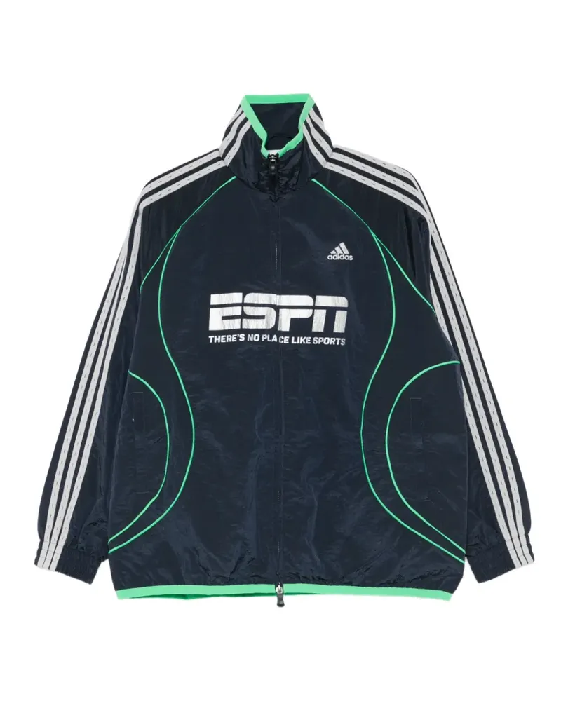 adidas three stripes graphic jacket - Blau Blau