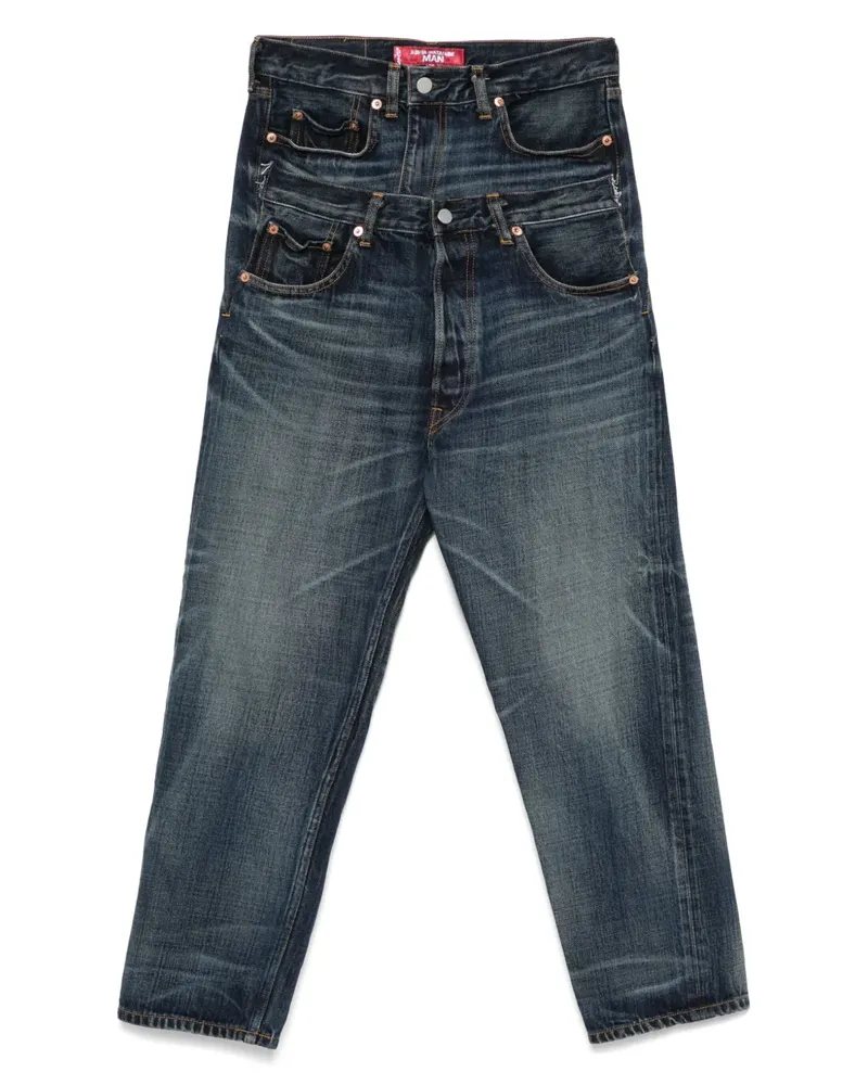 Junya Watanabe Jeans mit doppeltem Bund - Blau Blau