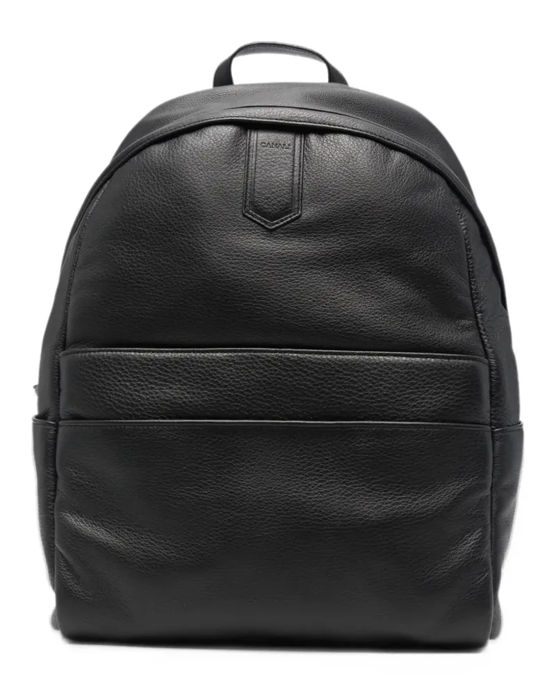 Canali leather backpack - Schwarz Schwarz