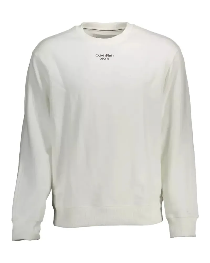 Calvin Klein logo-print cotton sweater - Weiß Weiß