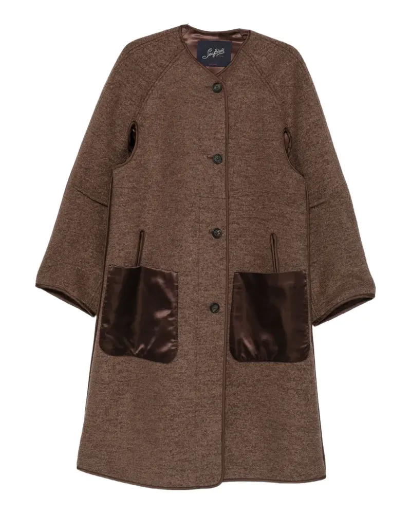 Seafarer Hepburn contrast-pocket panelled coat - Braun Braun