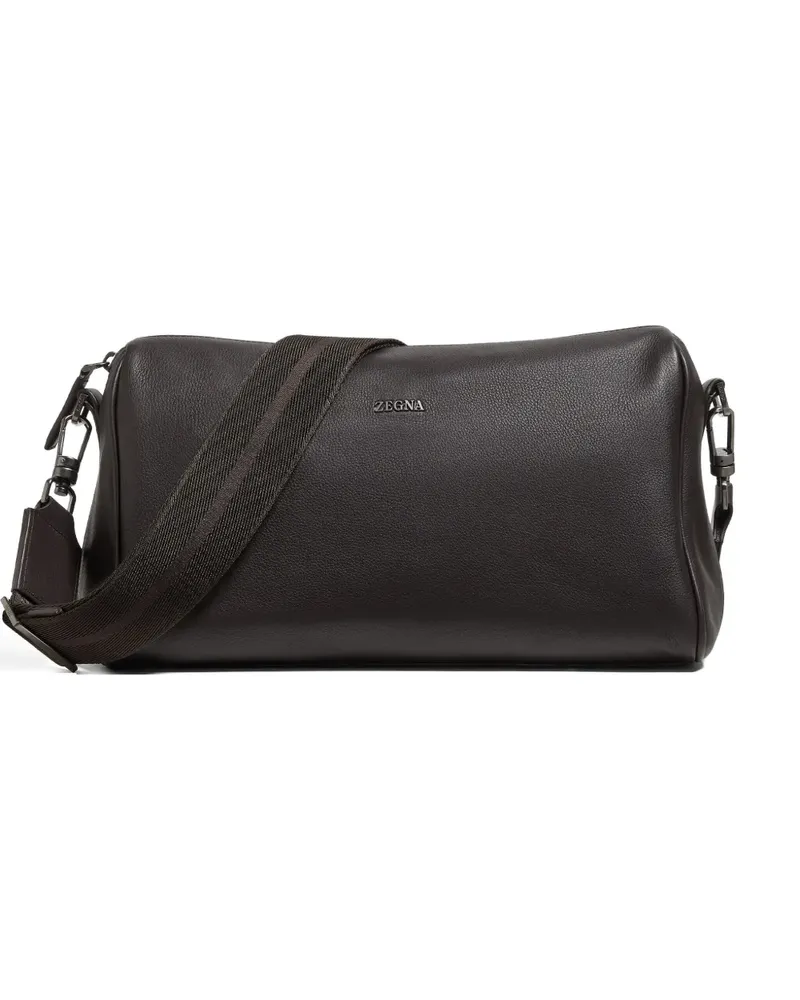 Ermenegildo Zegna Schultertasche aus Leder - Braun Braun
