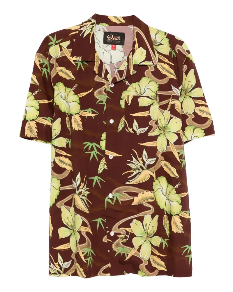 Deus Ex Machina Broadus floral shirt - Braun Braun