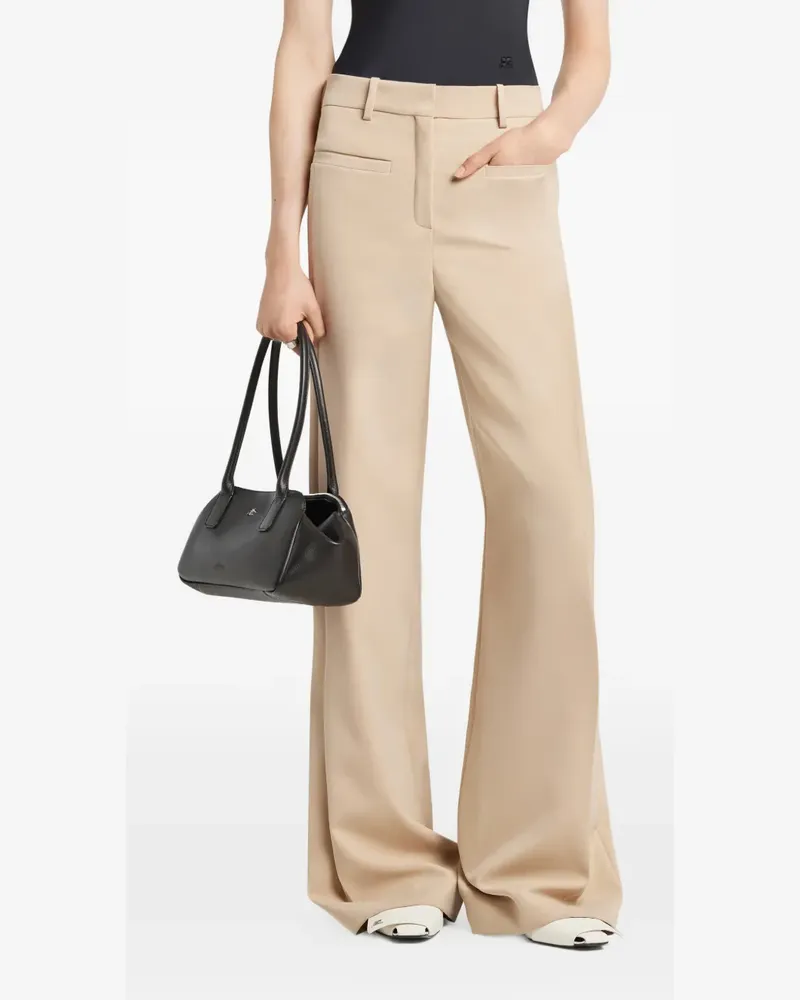 Courrèges Hose mit Bundfalten - Braun Braun