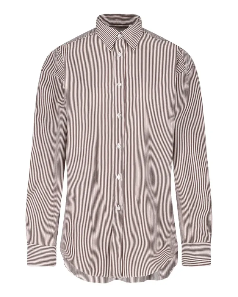Finamore 1925 striped cotton shirt - Braun Braun
