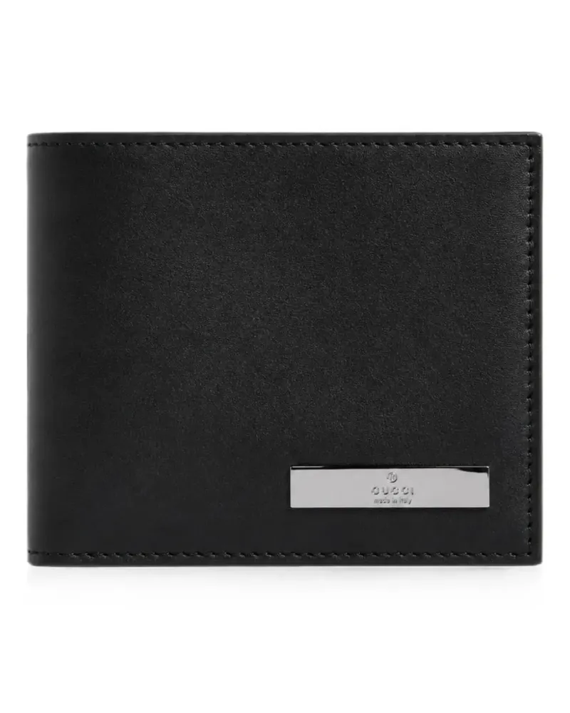 Gucci Portemonnaie mit Metallanhänger - Schwarz Schwarz