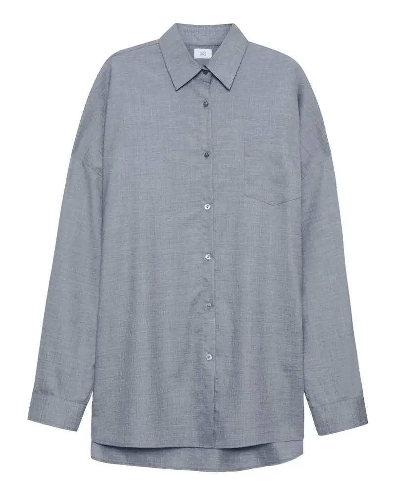 Adam Lippes chest-pocket relaxed-fit shirt - Grau Grau