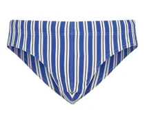 Gestreifte Badehose - Blau