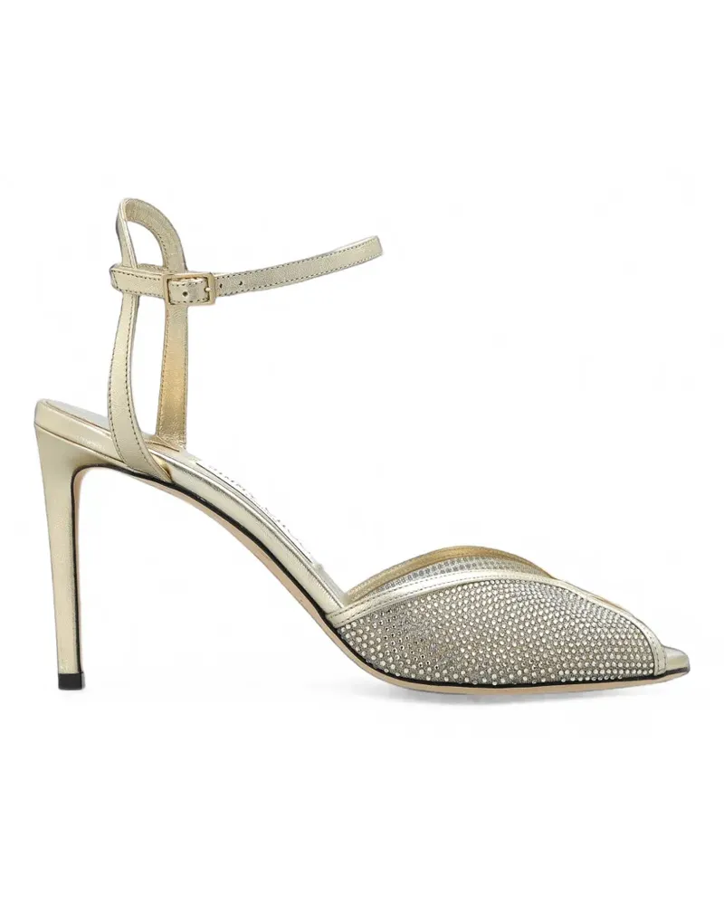 Jimmy Choo Sacora crystal-embellished sandals - Gold Gold