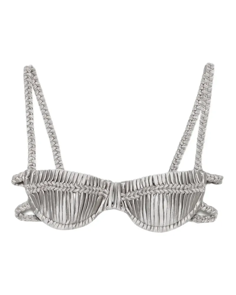 Isa Boulder Hayrose bikini top - Silber Silber