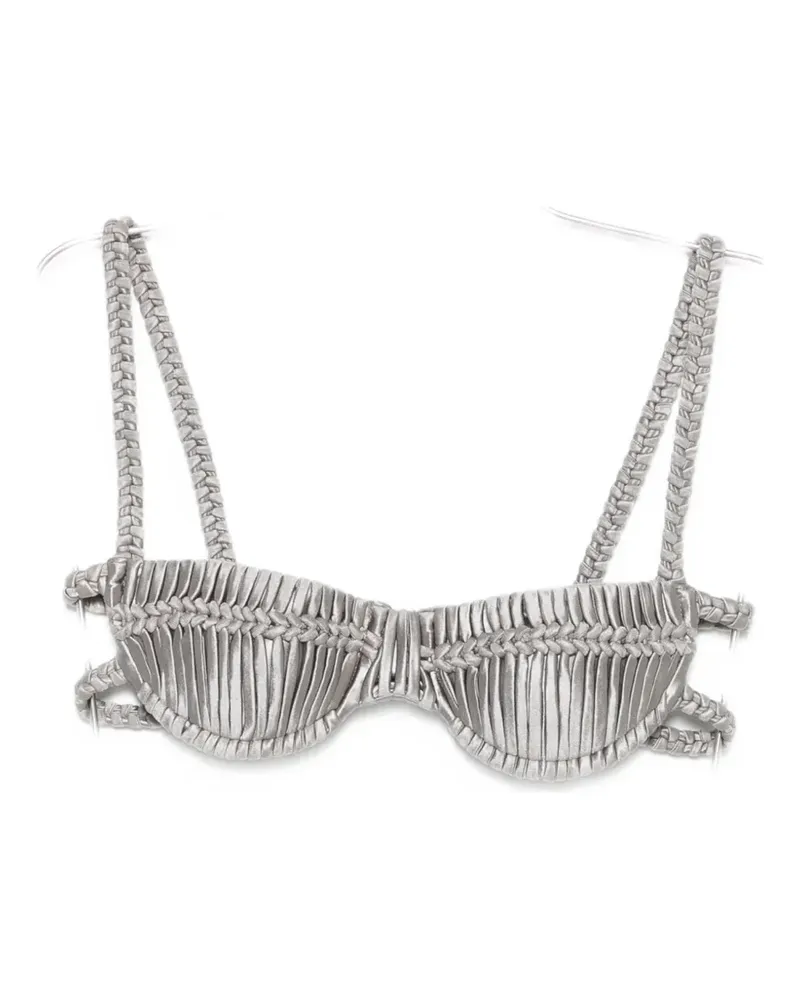 Isa Boulder Hayrose bikini top - Silber Silber