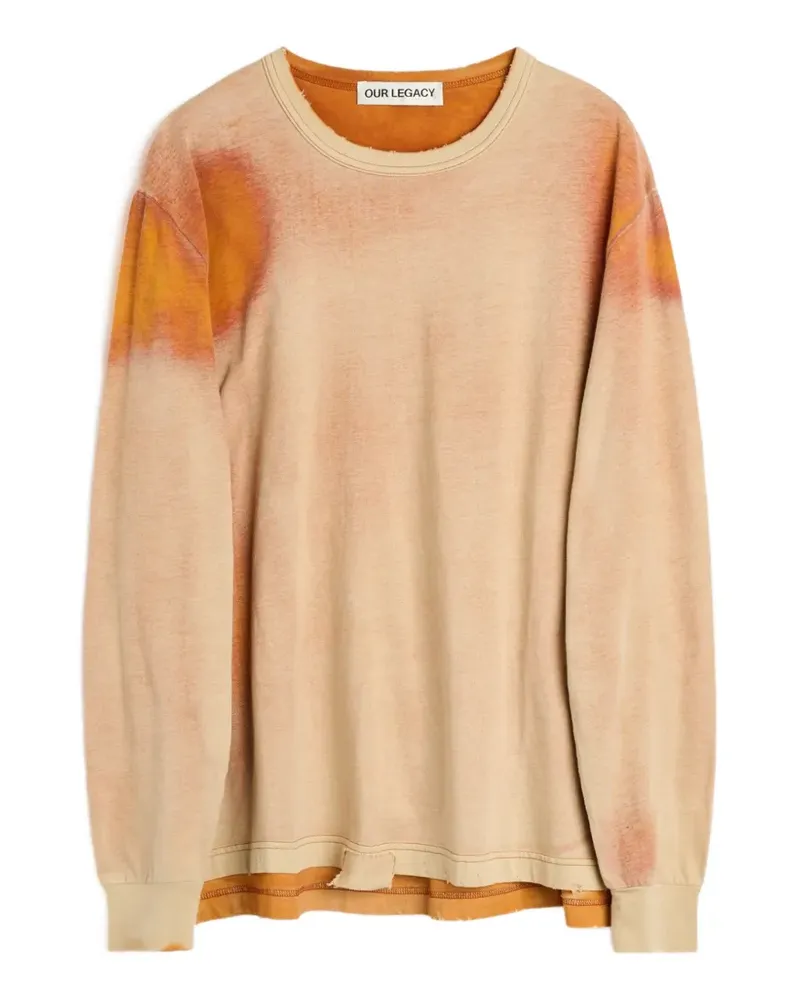 Our Legacy Cruise Sprouting Ocean Langarmshirt - Nude Nude