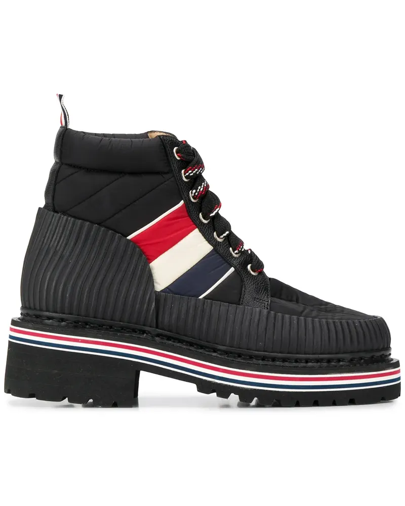 Thom Browne Stiefeletten im Military-Look - Schwarz Schwarz