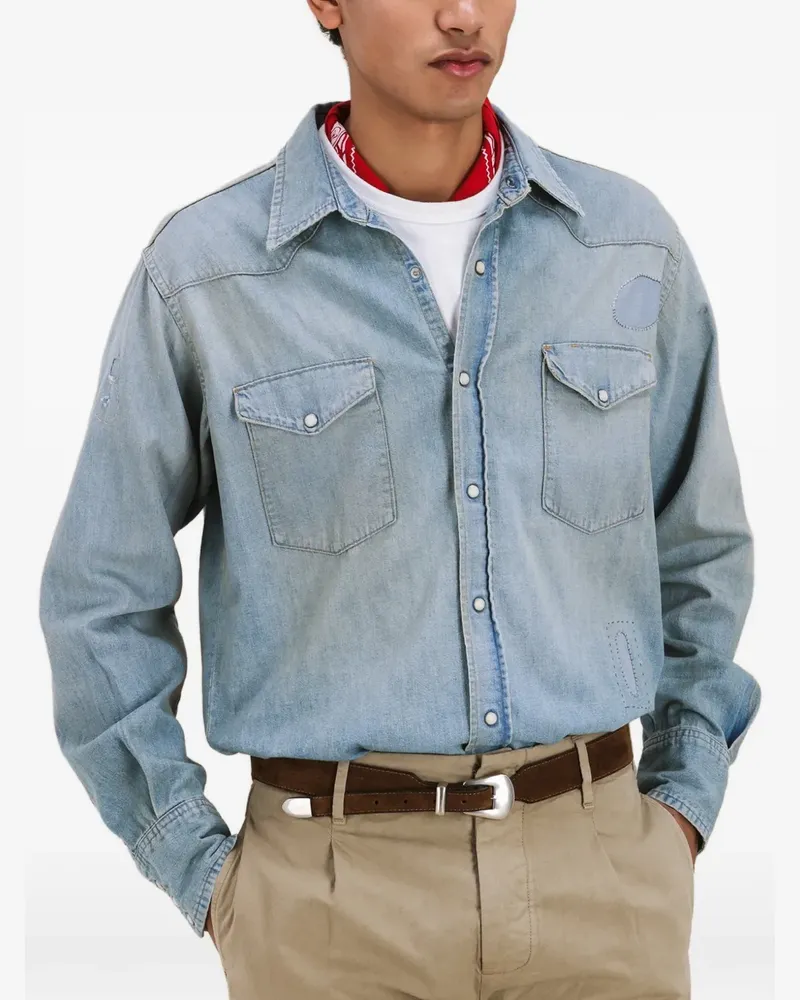 Fortela Jennyvint denim shirt - Blau Blau