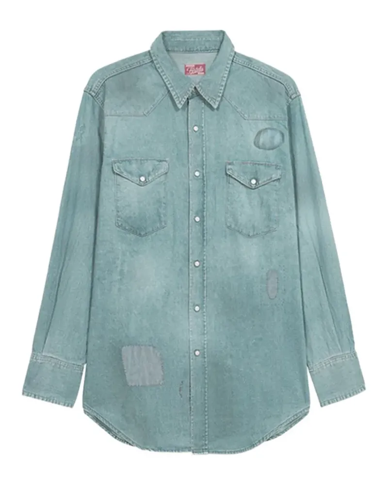 Fortela Jennyvint denim shirt - Blau Blau