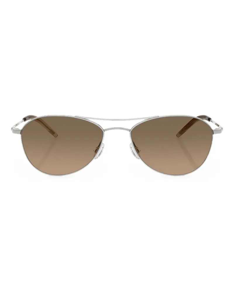 Oliver Peoples Aero II pilot-frame sunglasses - Silber Silber