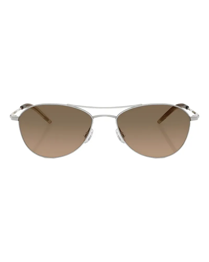 Oliver Peoples Aero II Pilotenbrille - Silber Silber