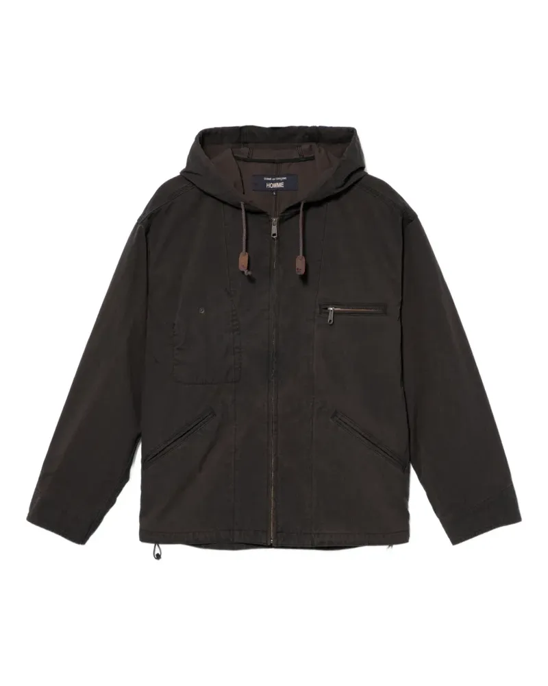 Comme des Garçons Ausgeblichene Kapuzenjacke - Braun Braun