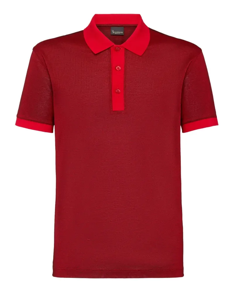 Billionaire Kurzärmeliges Poloshirt - Rot Rot