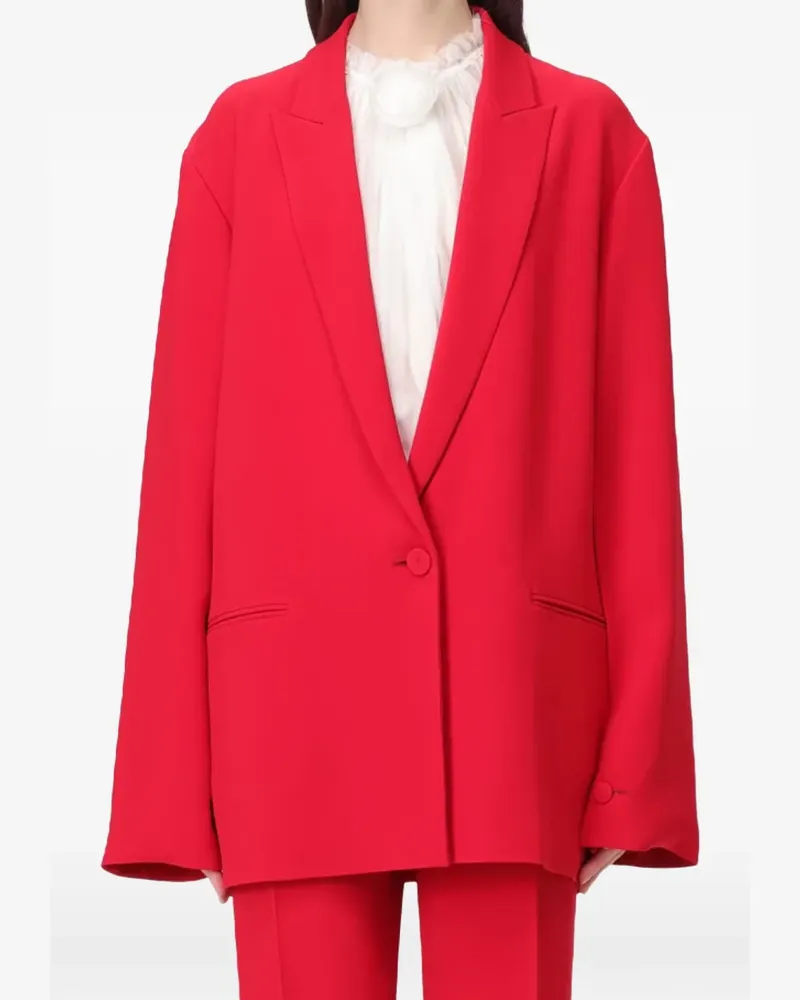 Alberta Ferretti single-breasted jacket - Rot Rot